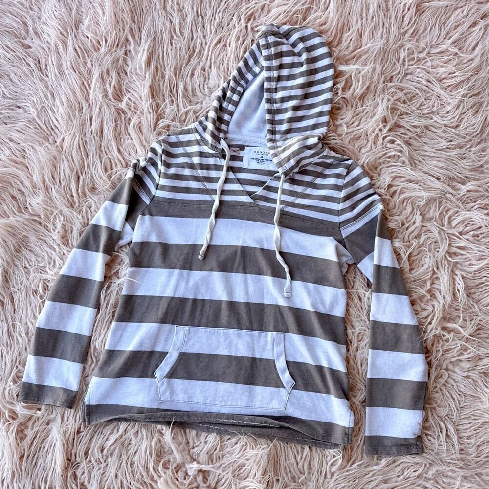 Lightweight Striped Hoodie